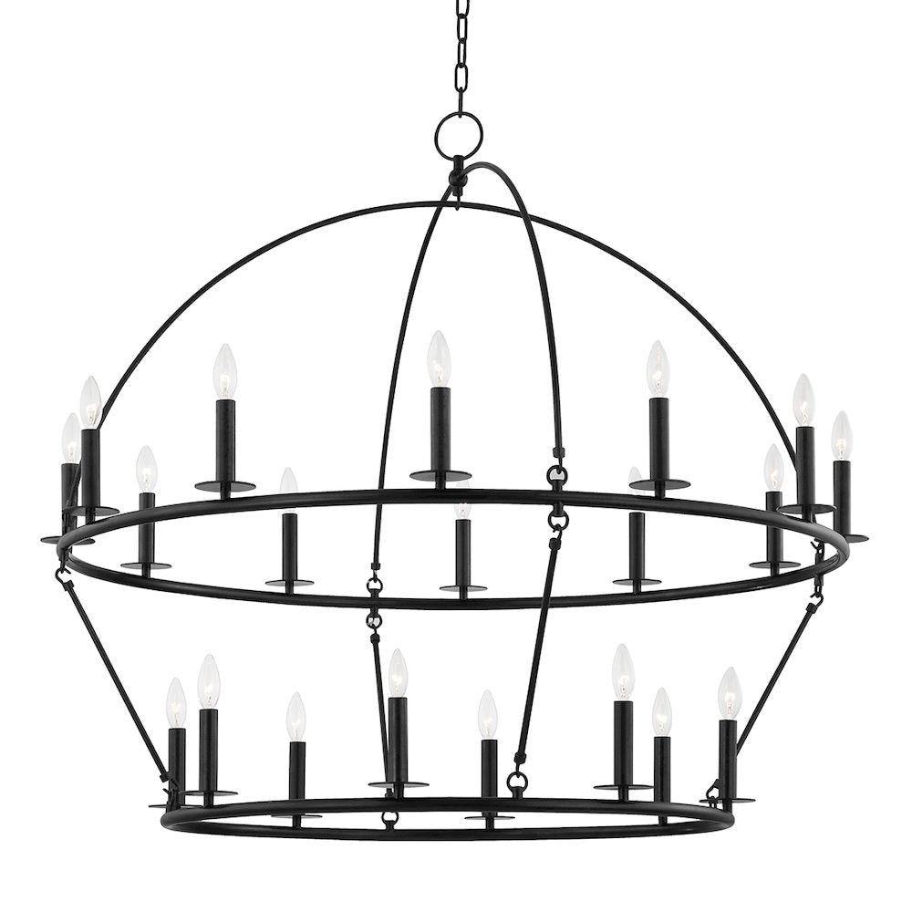 Howell Chandelier, Aged Iron
