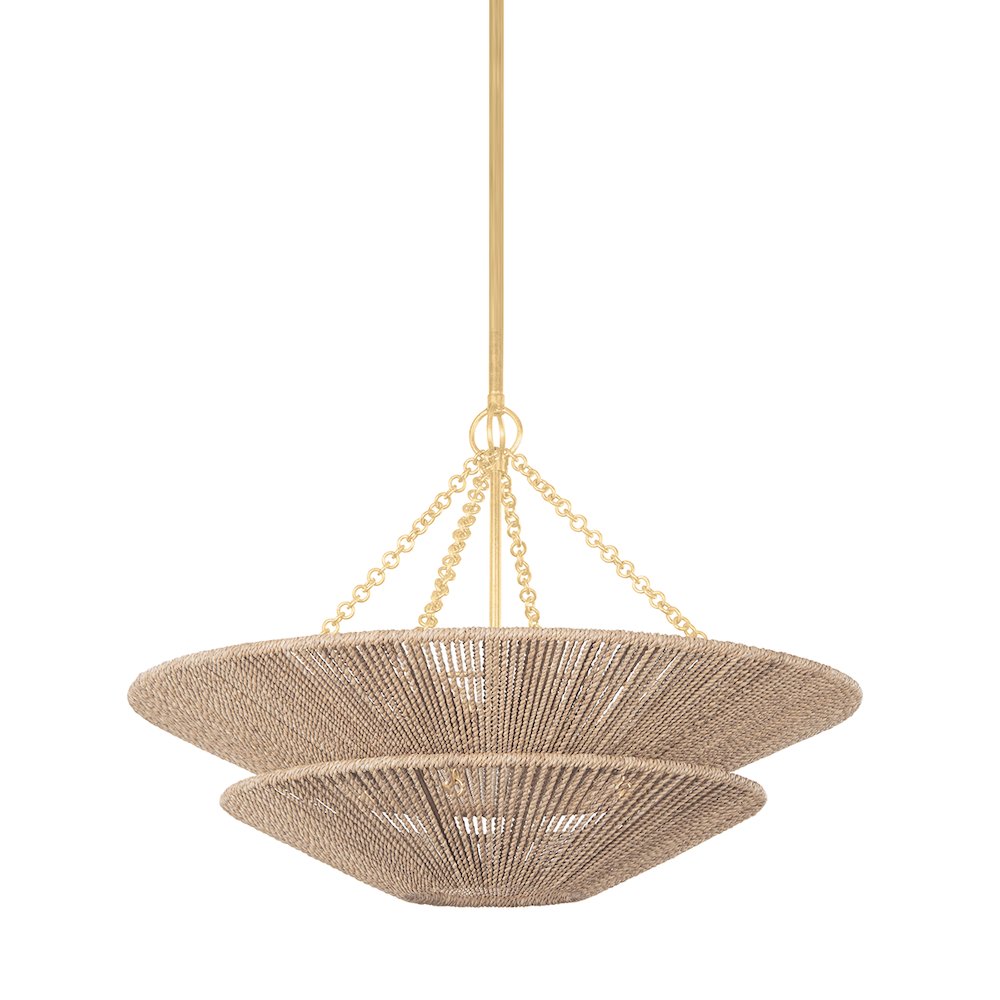 Tropea Pendant, Gold Leaf