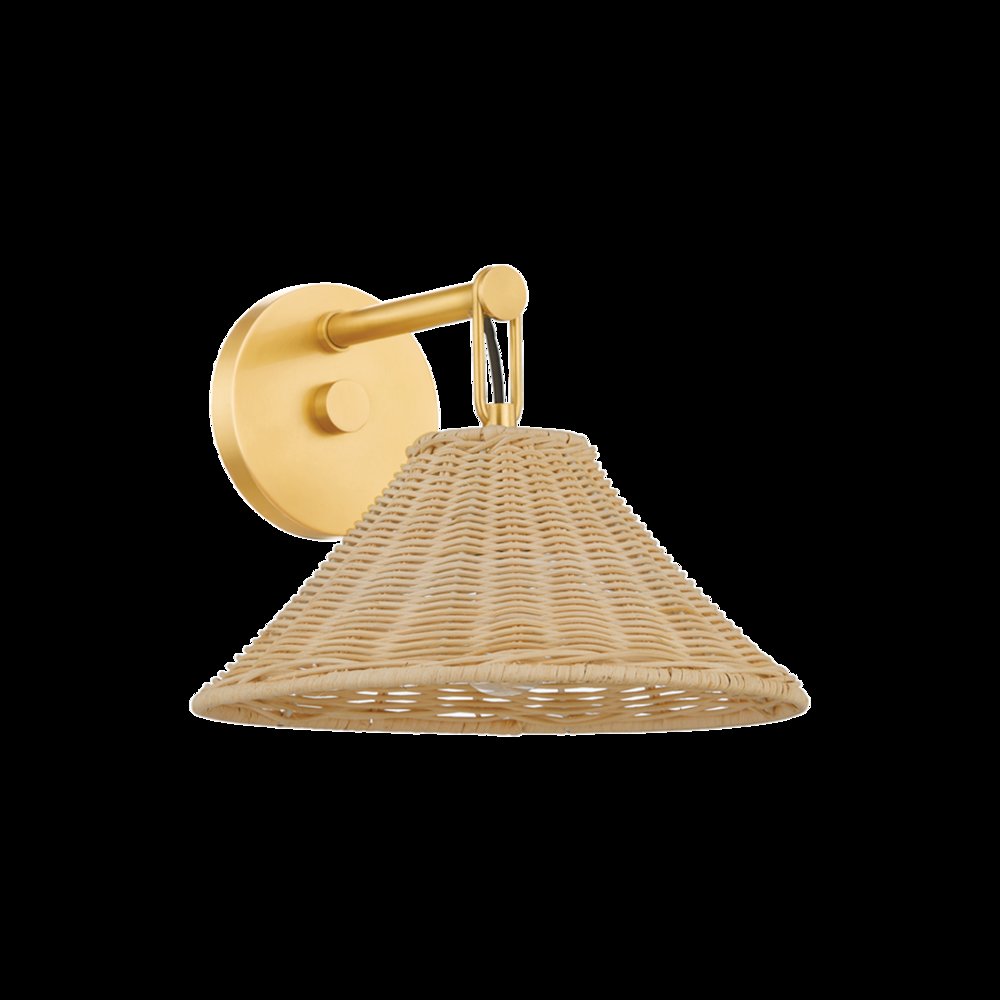 Dalia Wall Sconce, Aged Brass