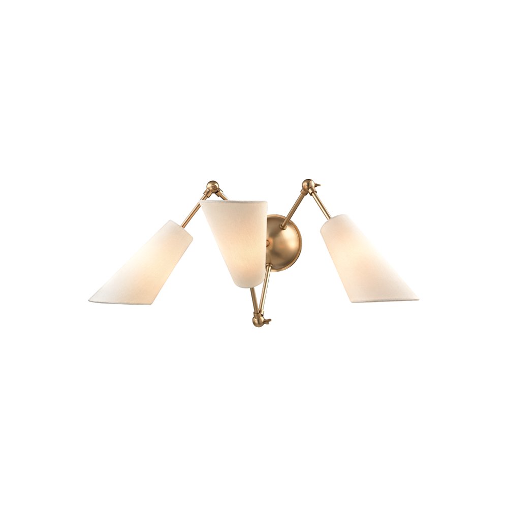 Buckingham Wall Sconce, Aged Brass