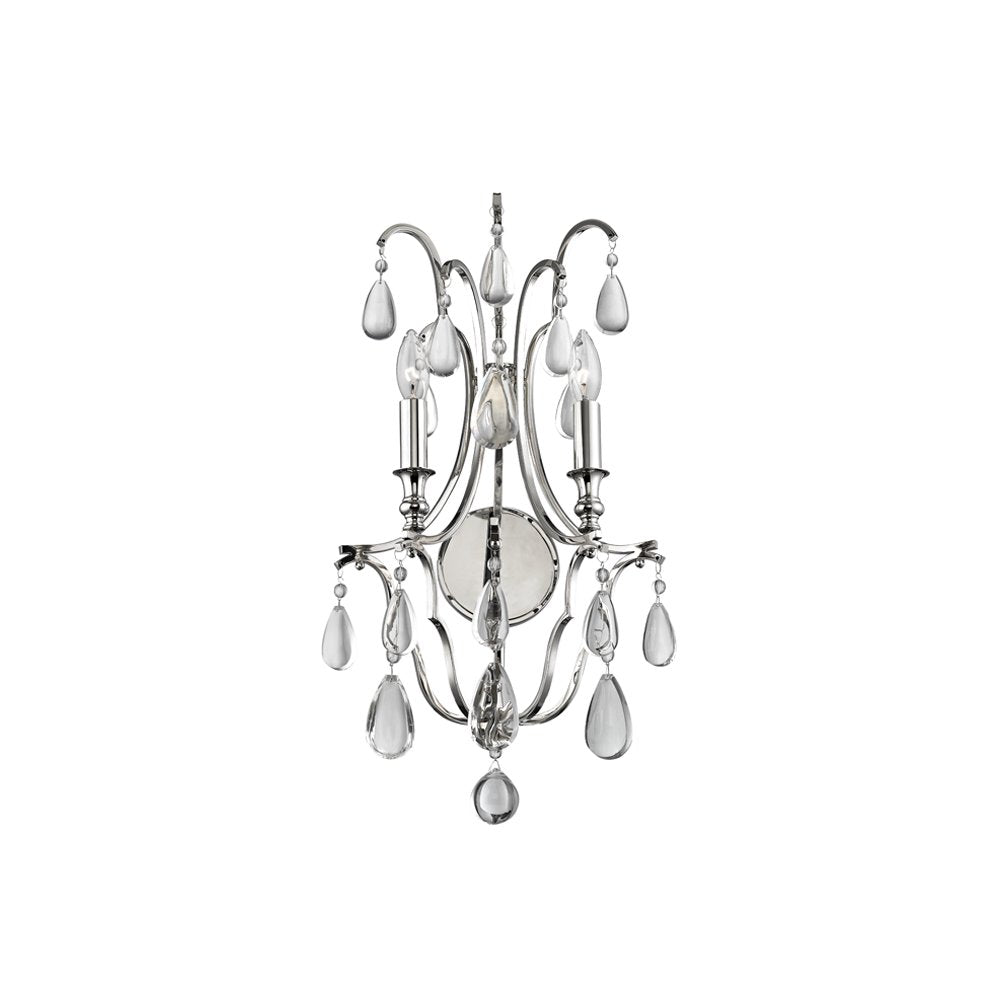 Crawford Wall Sconce, Polished Nickel