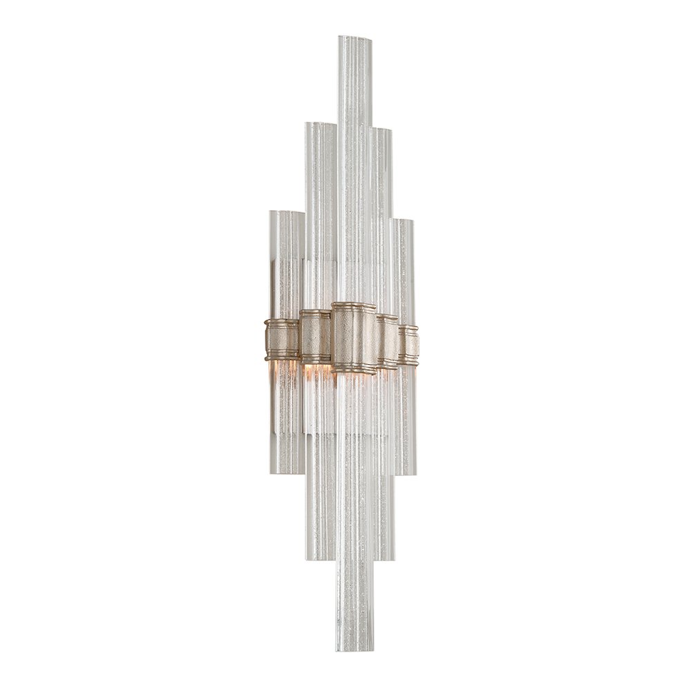Viola Wall Sconce, Warm Silver Leaf