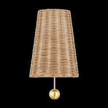 Naida Wall Sconce, Aged Brass
