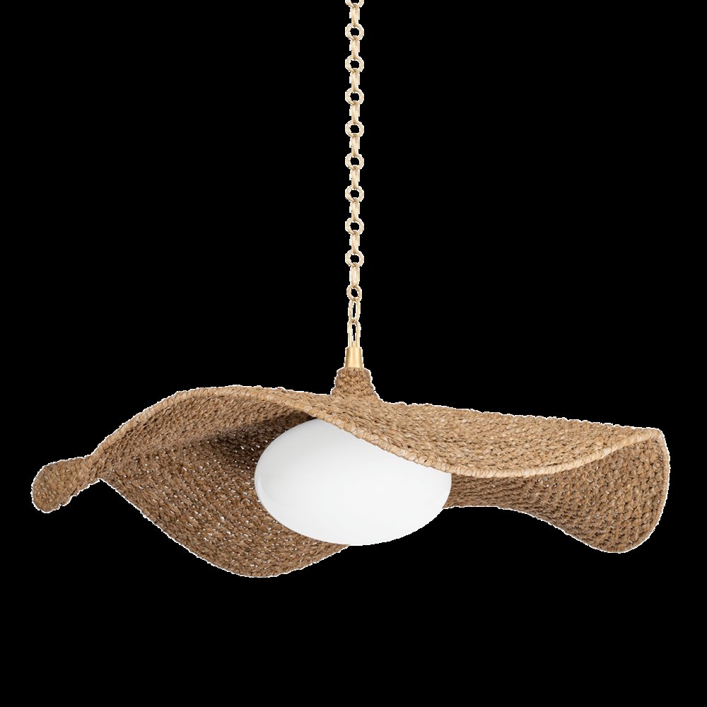 Levene Chandelier, Vintage Gold Leaf