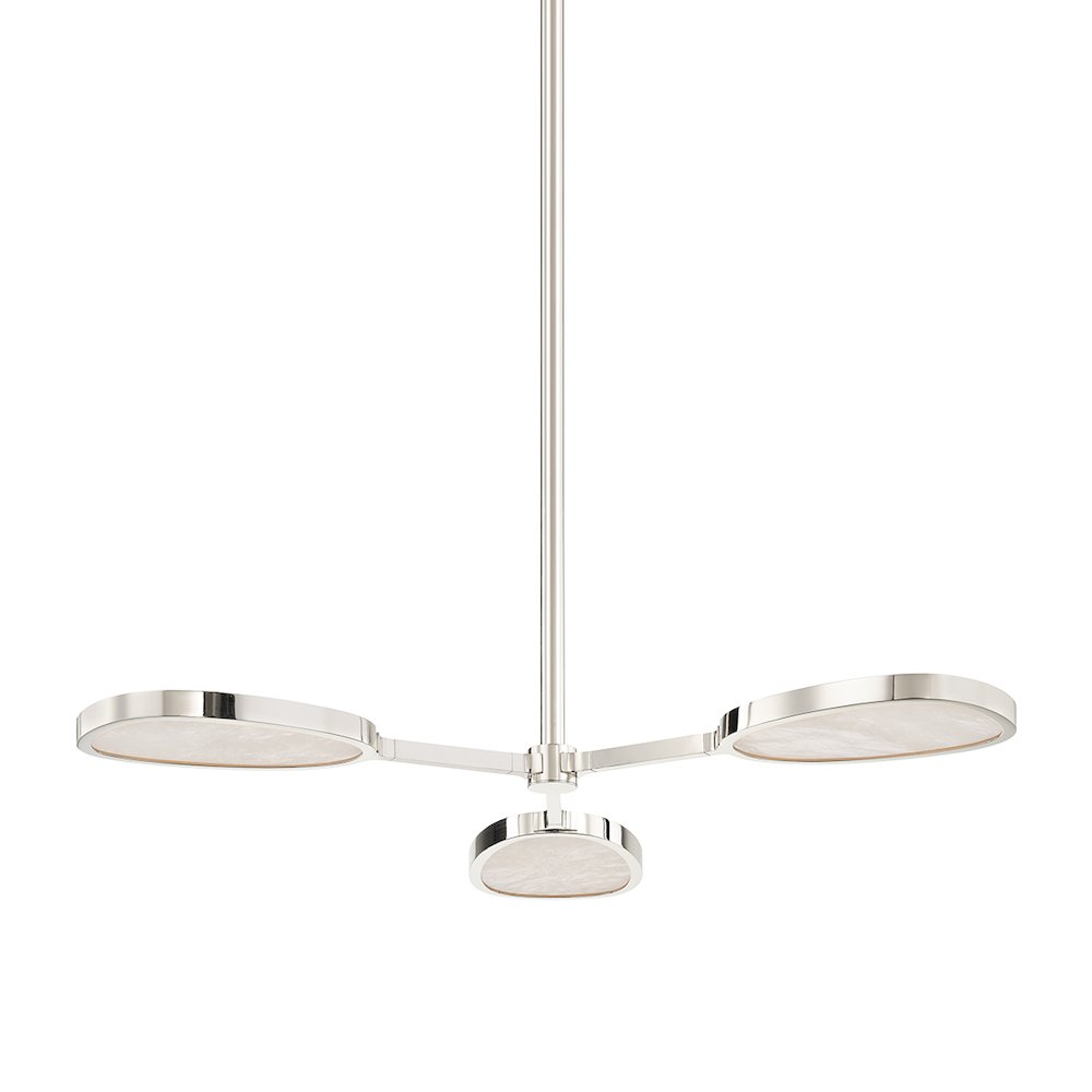 Patras Chandelier, Burnished Nickel