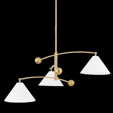 Birdie Chandelier, Aged Brass