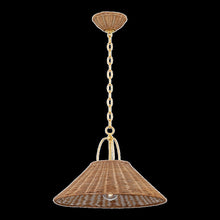 Davida Pendant, Aged Brass