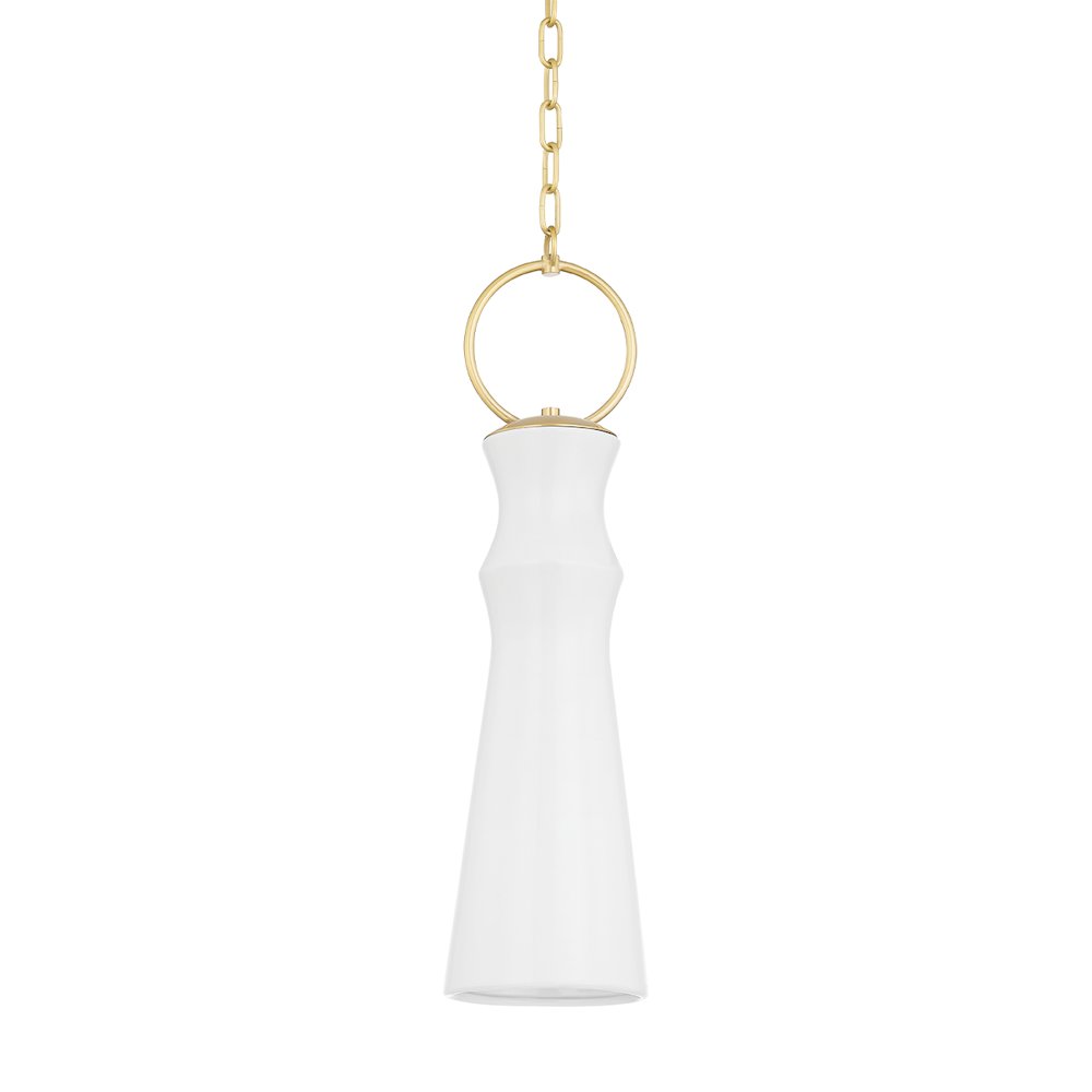 Borden Pendant, Aged Brass