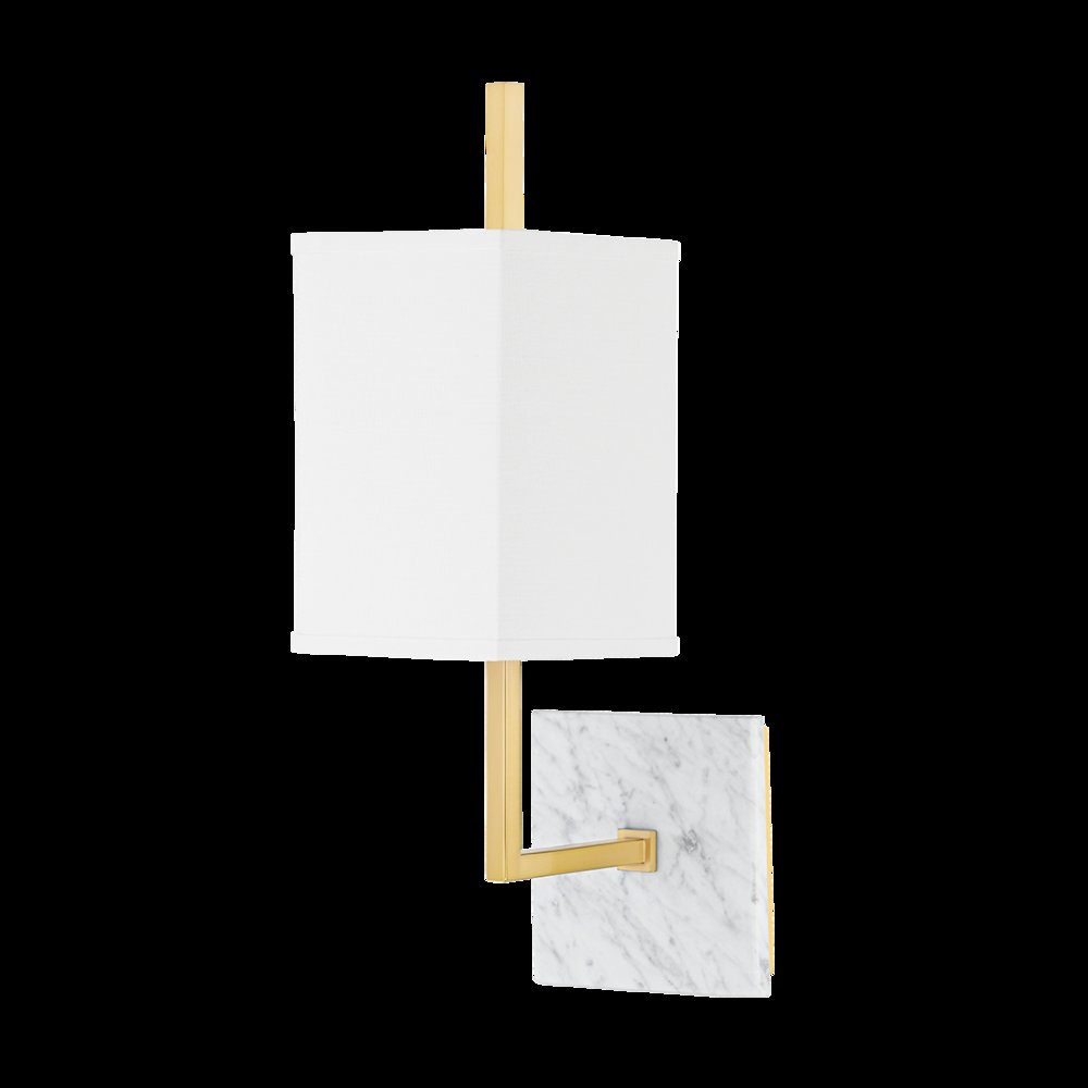 Mikaela Wall Sconce, Aged Brass