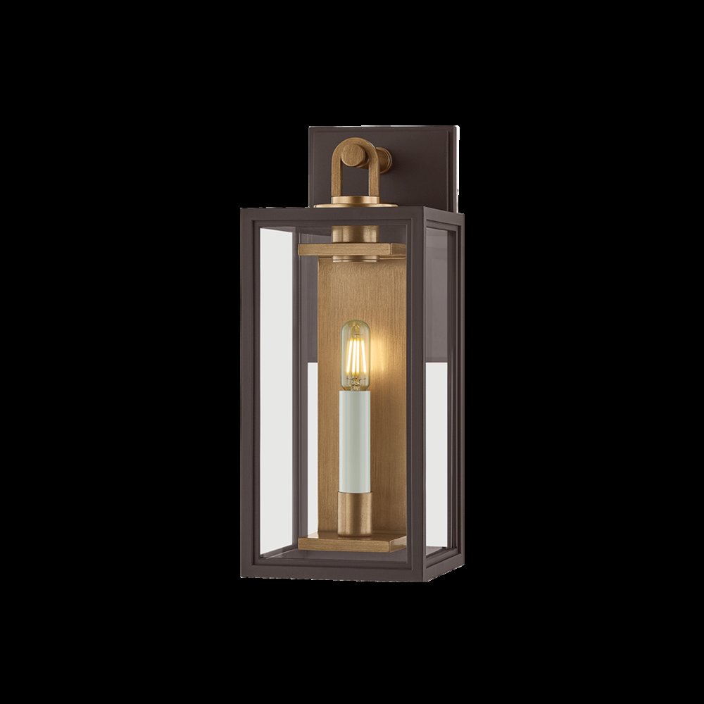 Arnold Exterior Wall Sconce, Patina Brass