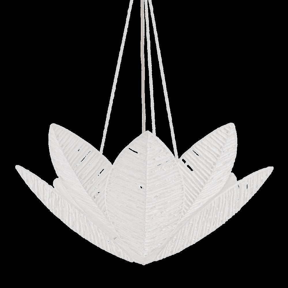Azores Chandelier, Warm Silver Leaf