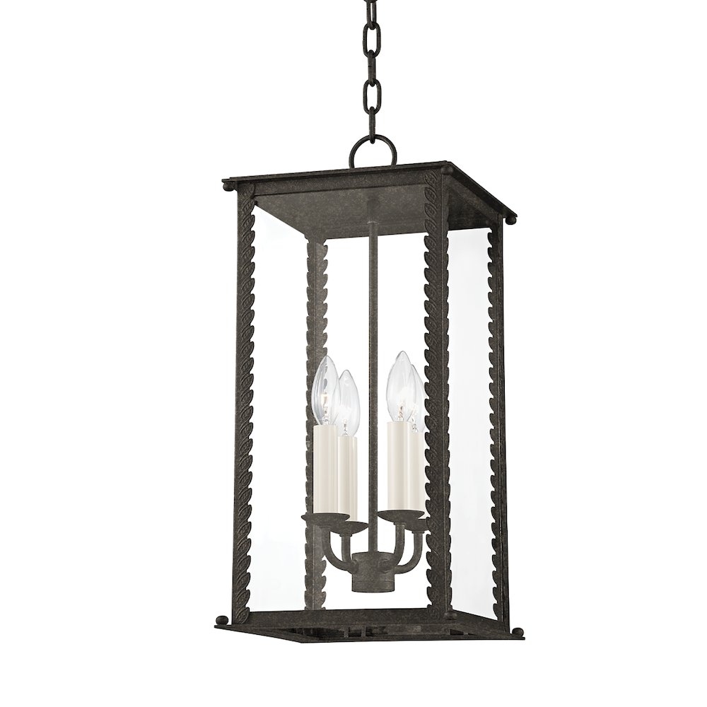 Zuma Exterior Pendant, French Iron