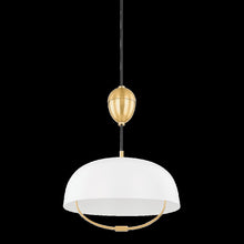 Liliana Pendant, Aged Brass