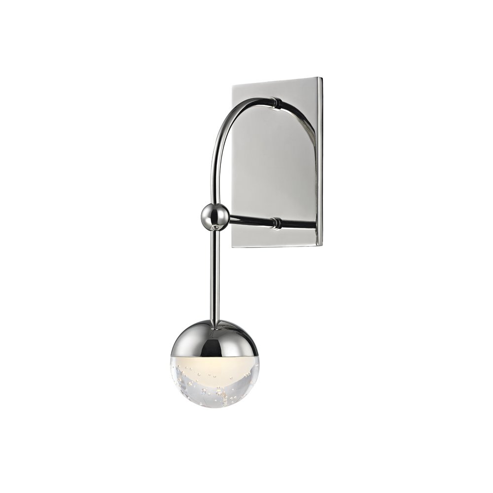Boca Wall Sconce, Polished Nickel