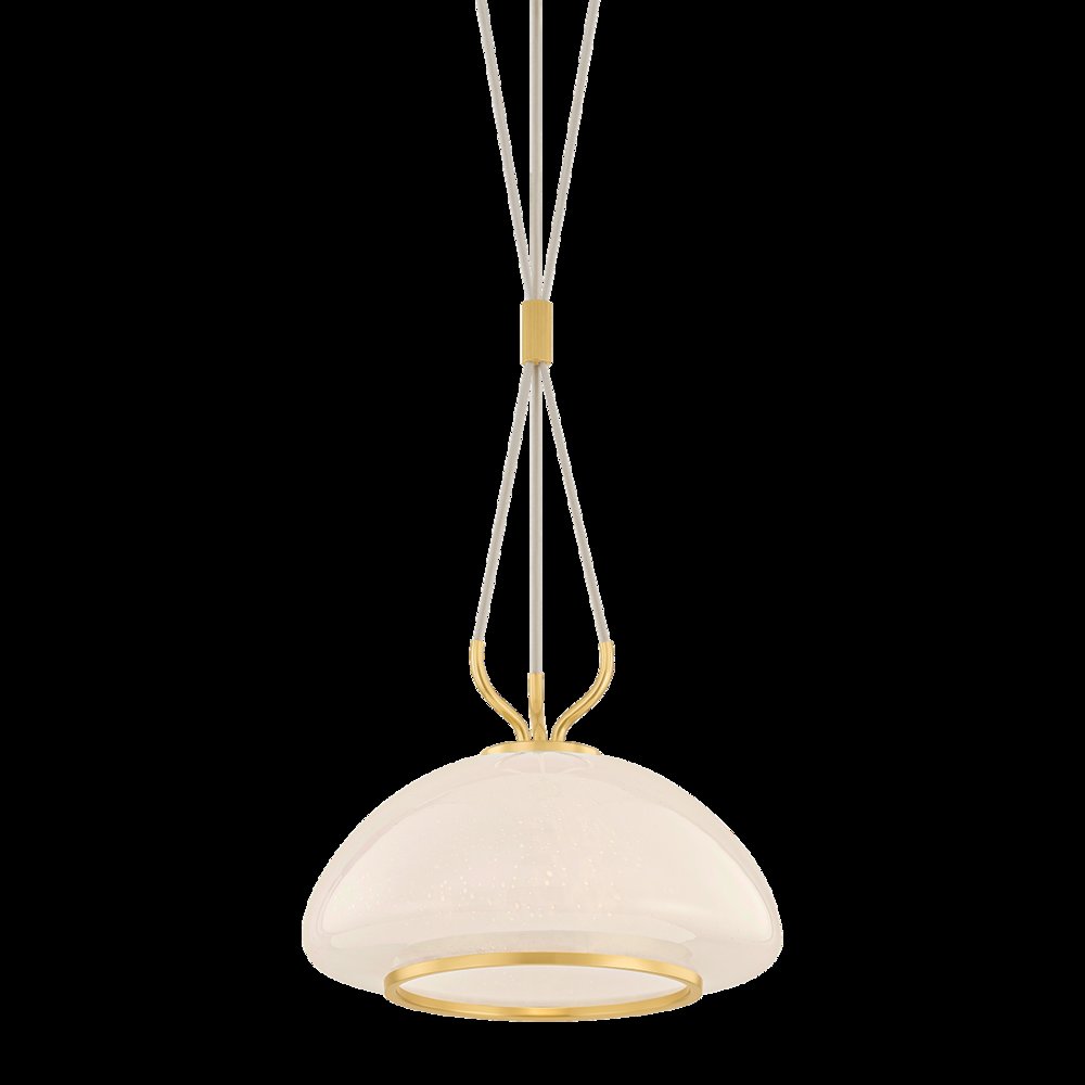 Baudette Pendant, Aged Brass
