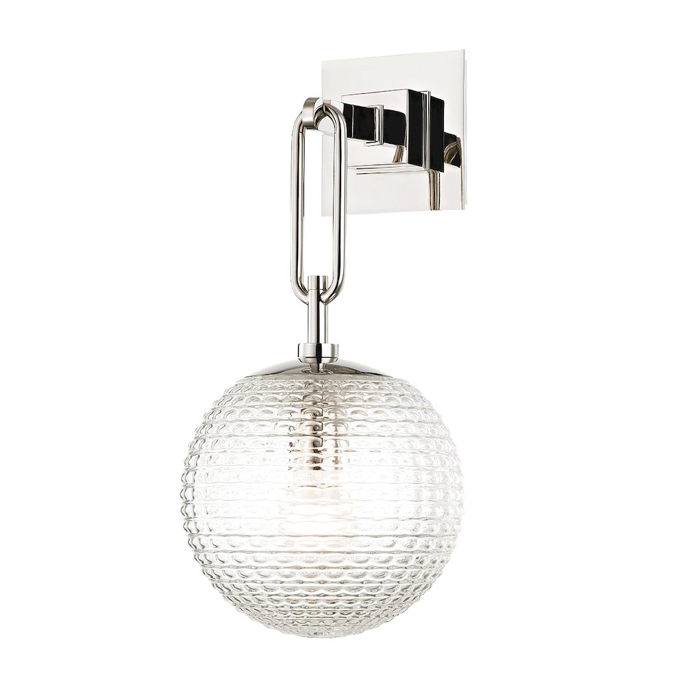 Jewett Wall Sconce, Polished Nickel