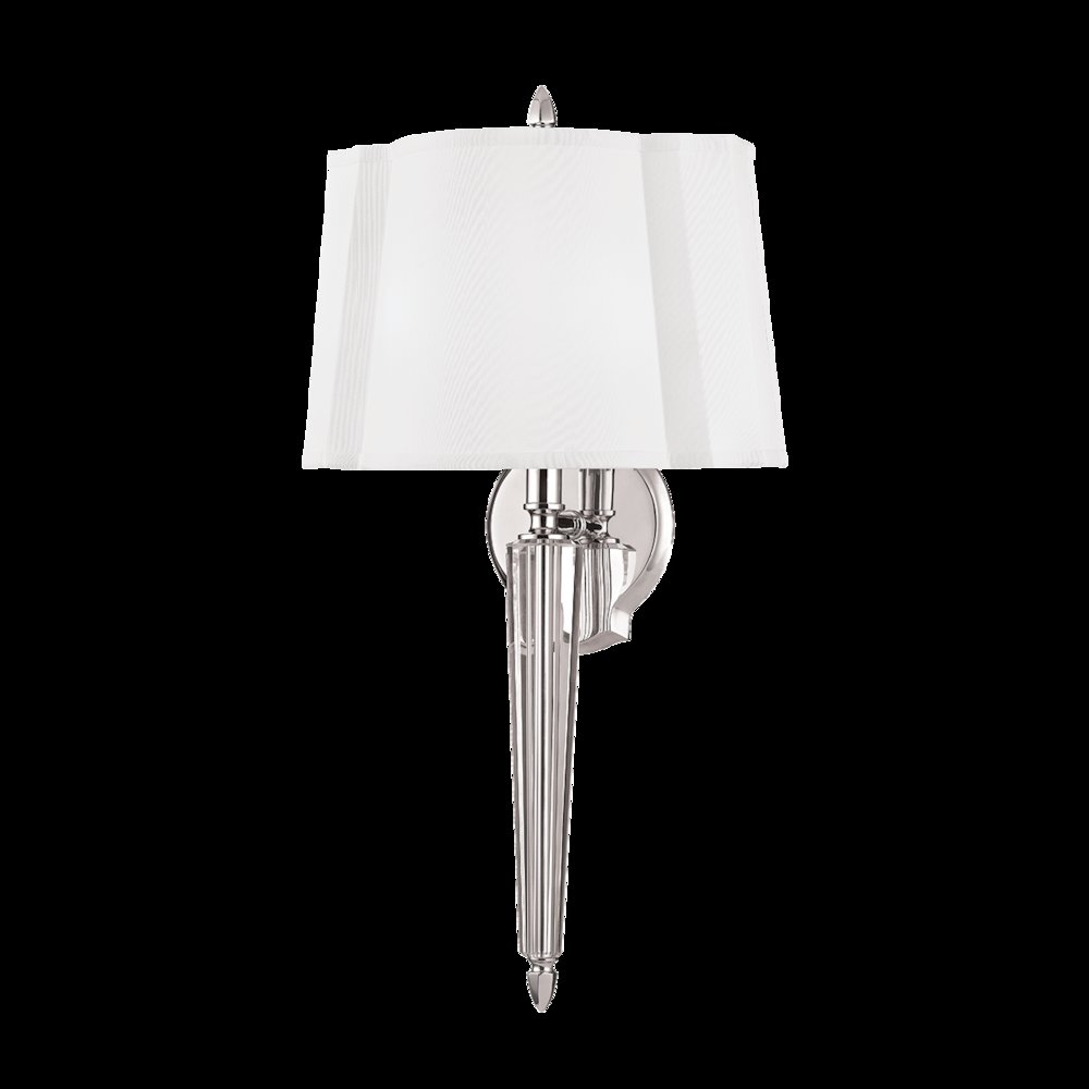 Oyster Bay Wall Sconce, Polished Nickel