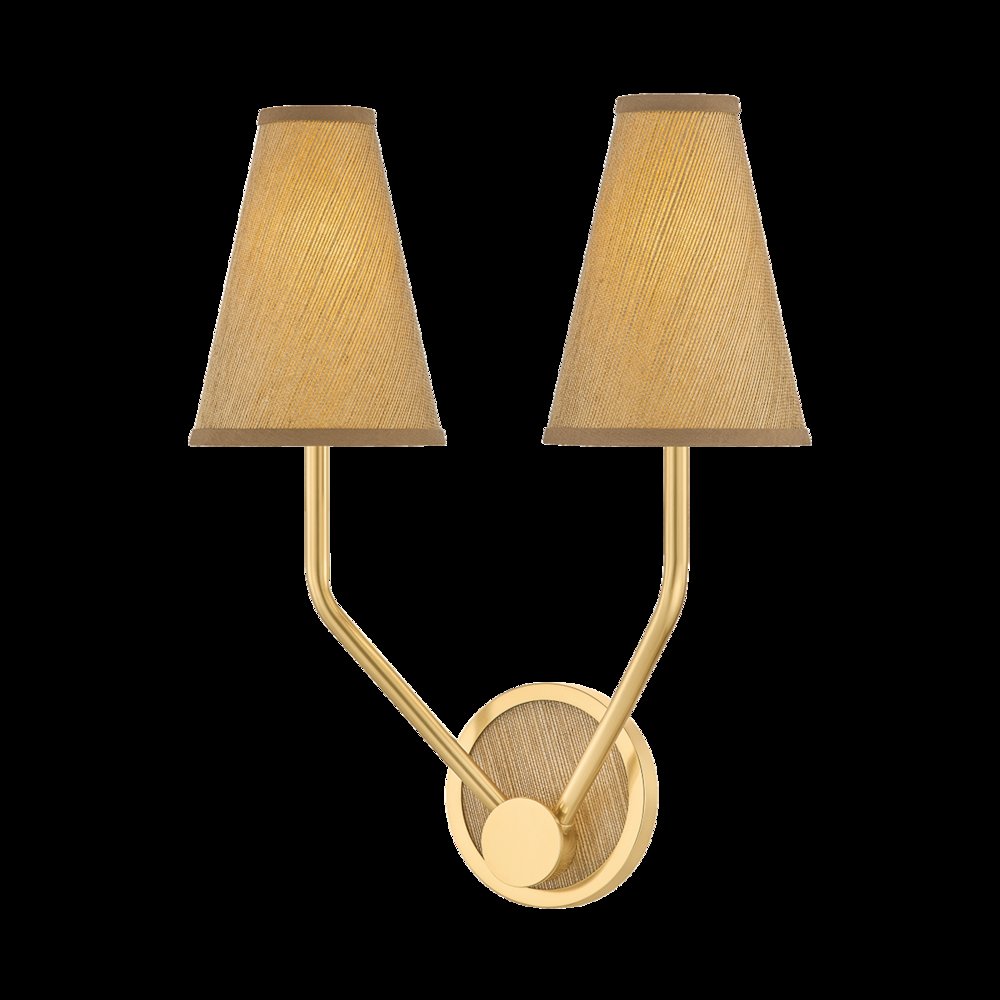 Buskirk Wall Sconce, Aged Brass