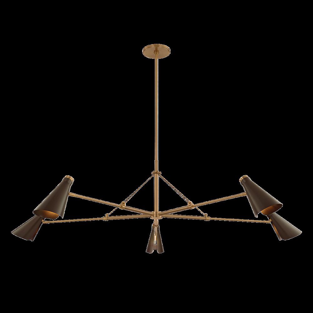 Andersen Chandelier, Patina Brass