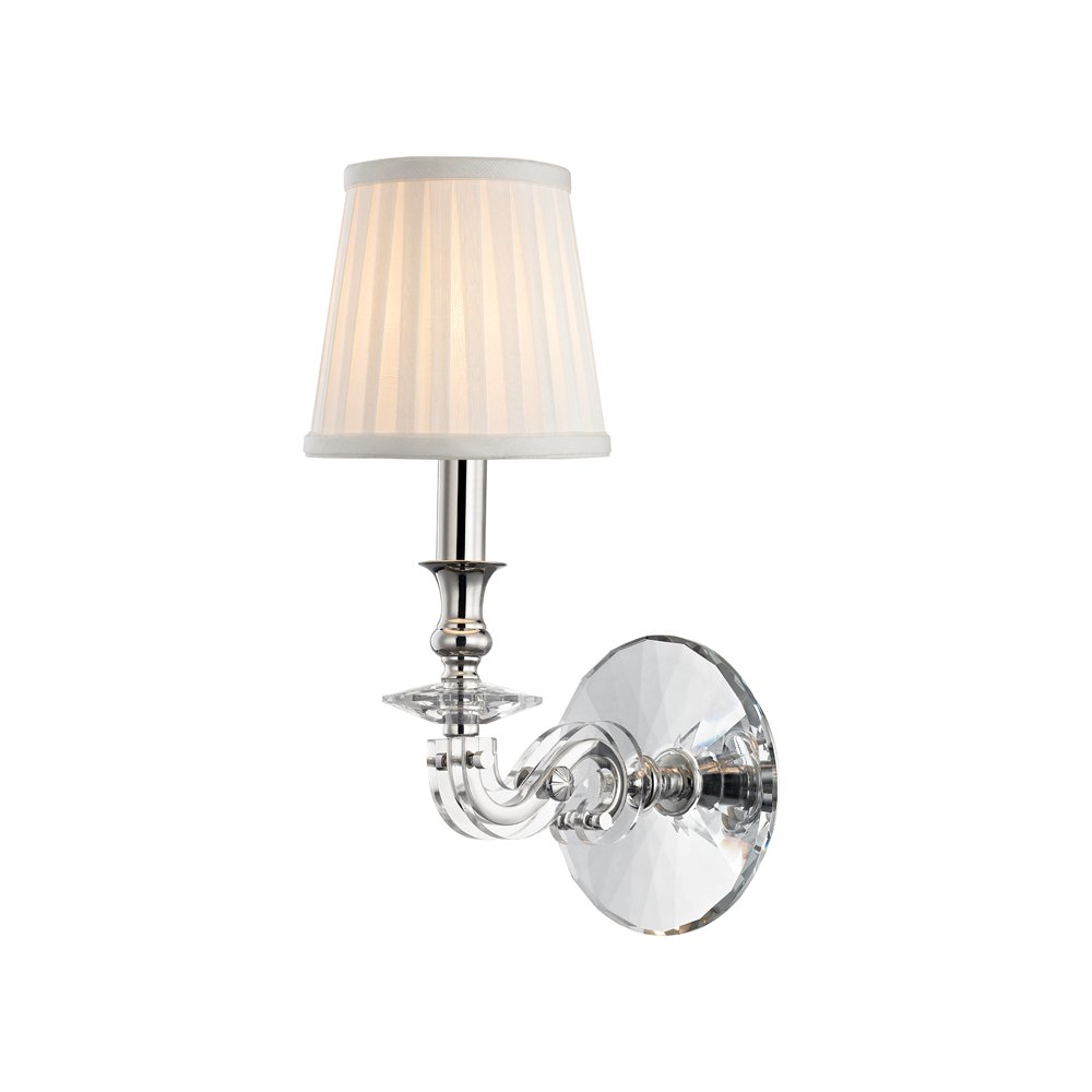 Lapeer Wall Sconce, Polished Nickel