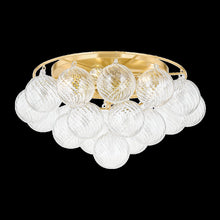 Mimi Flush Mount, Aged Brass