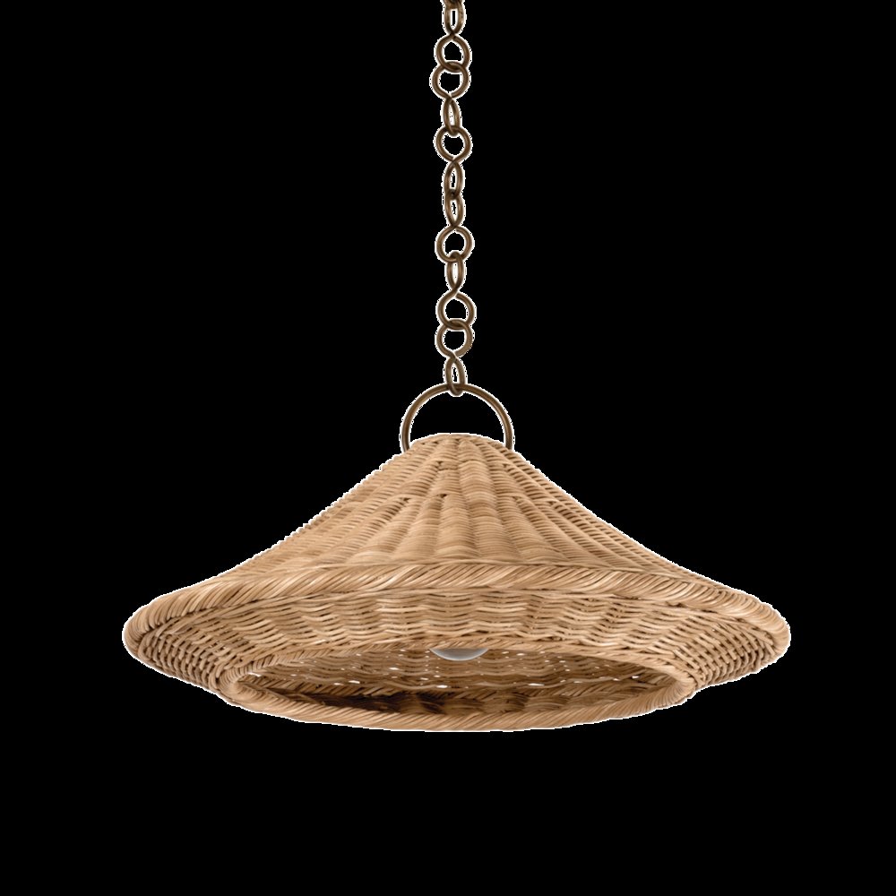 Baychester Pendant, Bronze Leaf