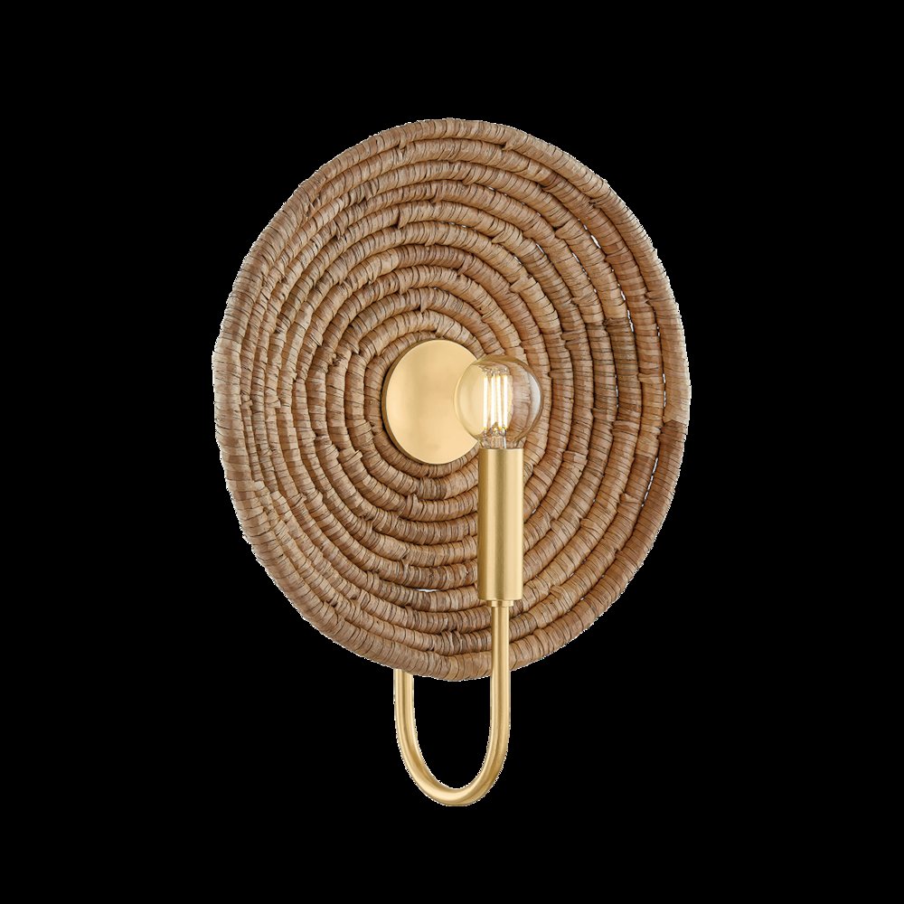 Ashby Wall Sconce, Aged Brass
