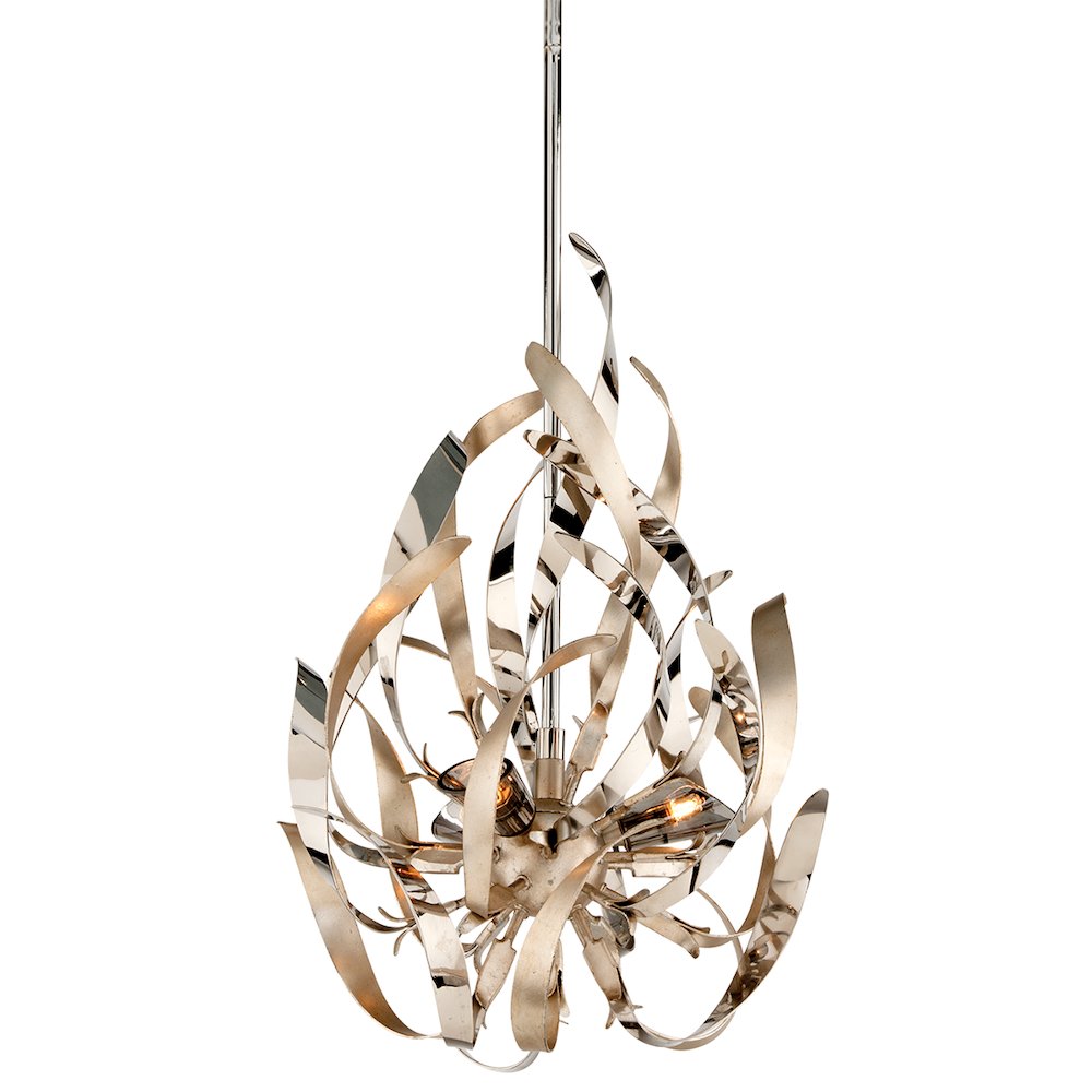 Graffiti Pendant, Silver Leaf