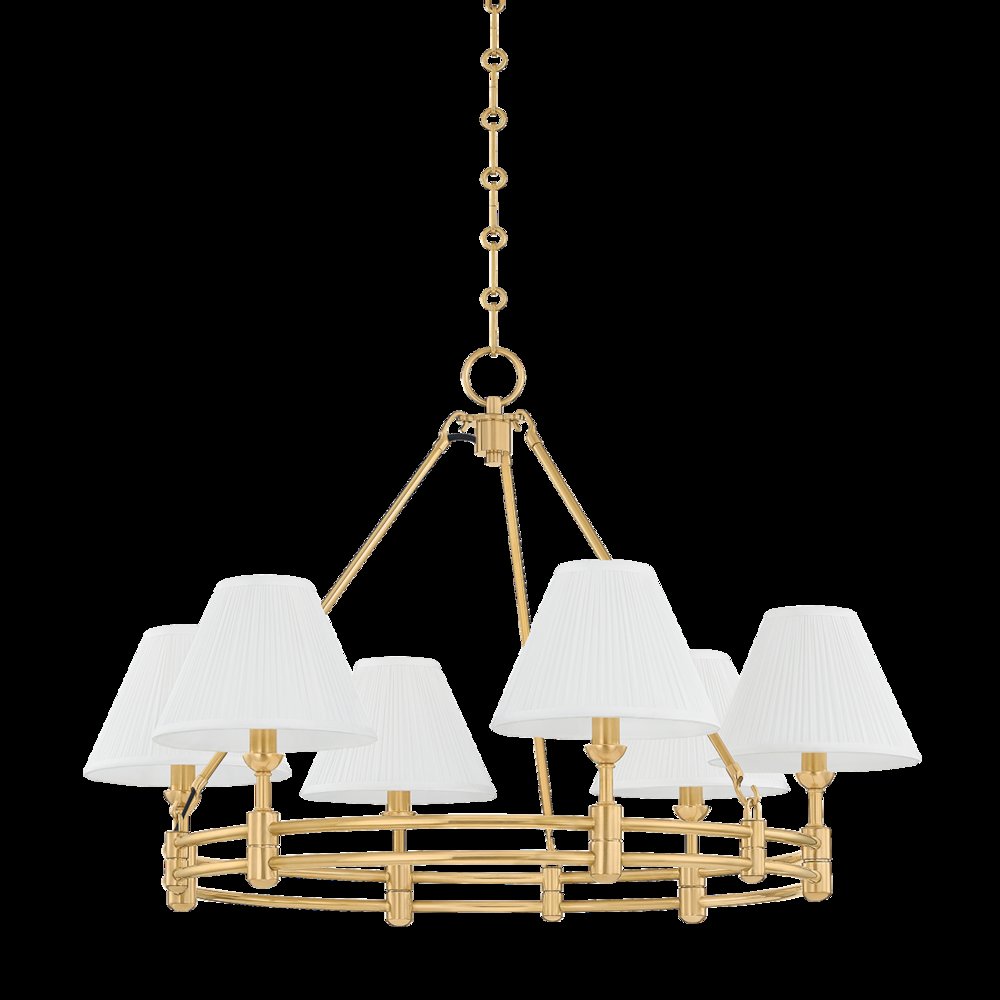 Howard Chandelier, Aged Brass