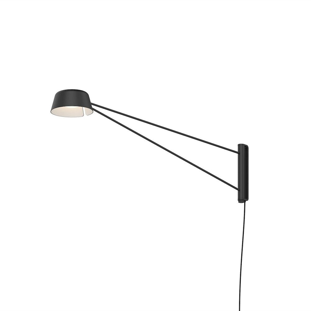 Ray Wall Sconce, Satin Black