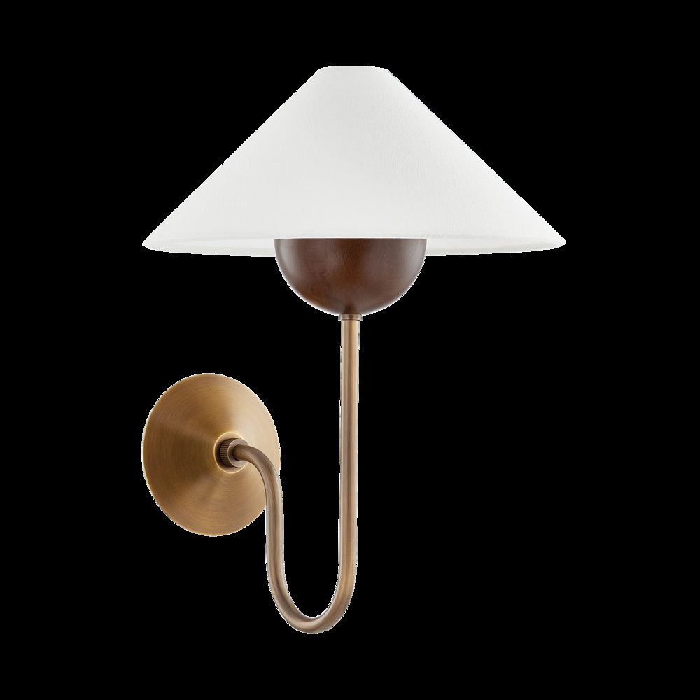 Evan Wall Sconce, Patina Brass