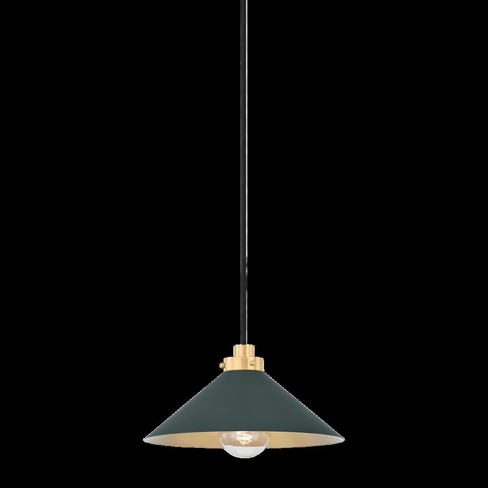 Clivedon Pendant, Aged Brass