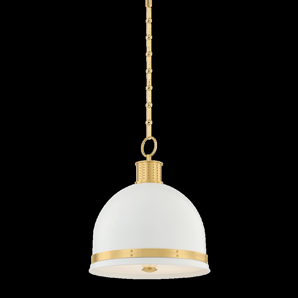 Briscoe Pendant, Aged Brass