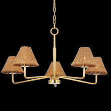 Issa Chandelier, Aged Brass