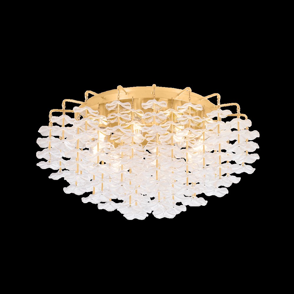Alsace Semi Flush, Vintage Gold Leaf