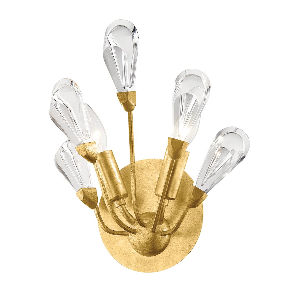 Tulip Wall Sconce, Gold Leaf
