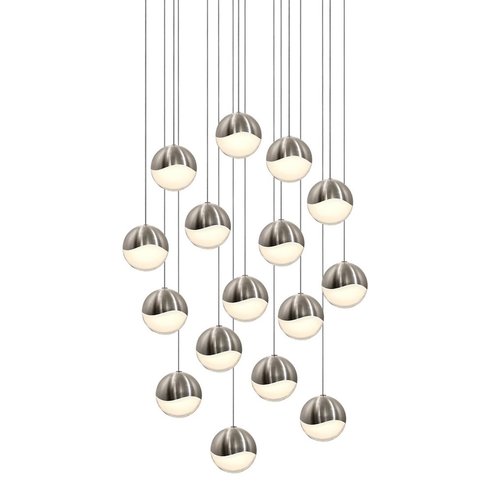 Grapes Pendant, Satin Nickel