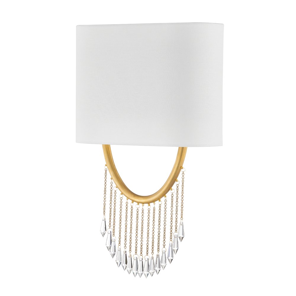 Francesca Wall Sconce, Vintage Brass