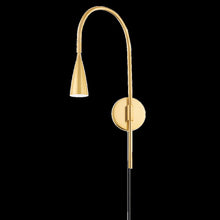 Jenica Plug-In Sconce, Aged Brass