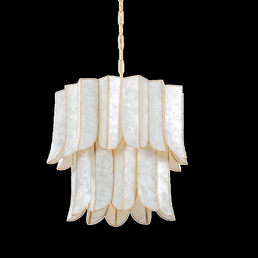 Cartagena Chandelier, Vintage Gold Leaf