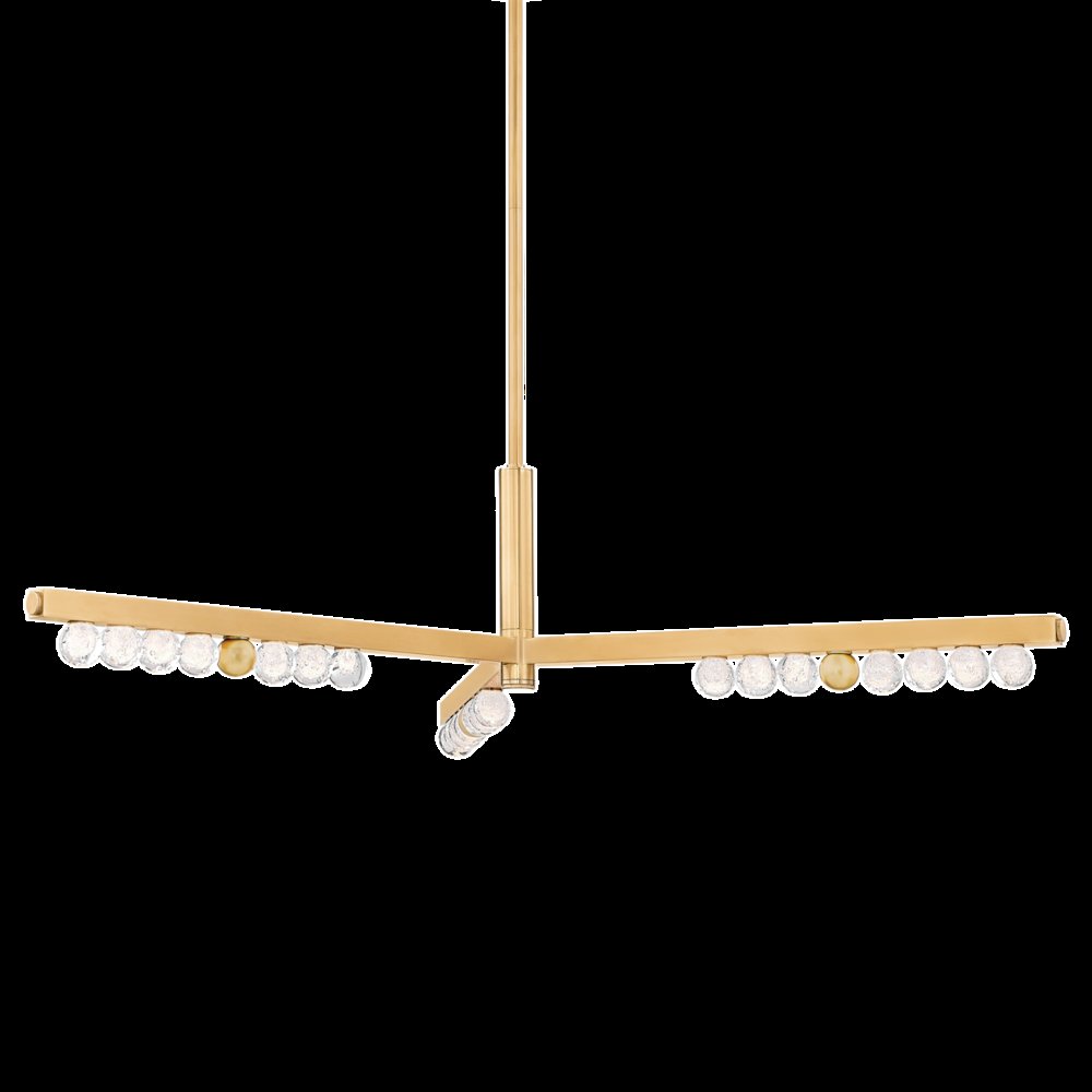 Annecy Chandelier, Vintage Brass