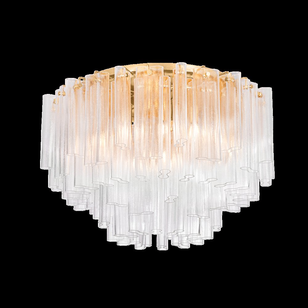 Varenna Semi Flush, Vintage Gold Leaf