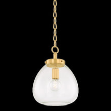 Della Pendant, Aged Brass