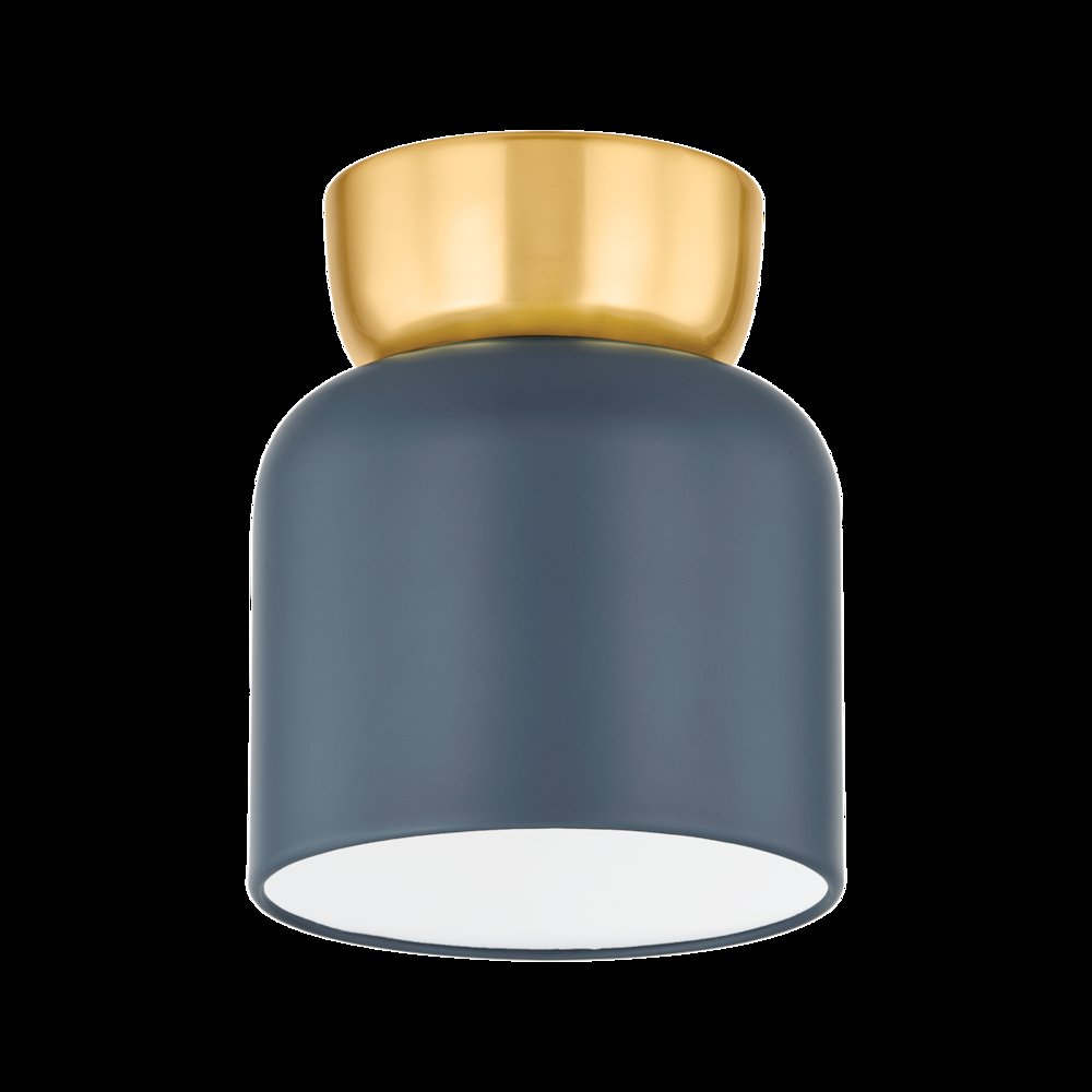 Batya Flush Mount, Aged Brass