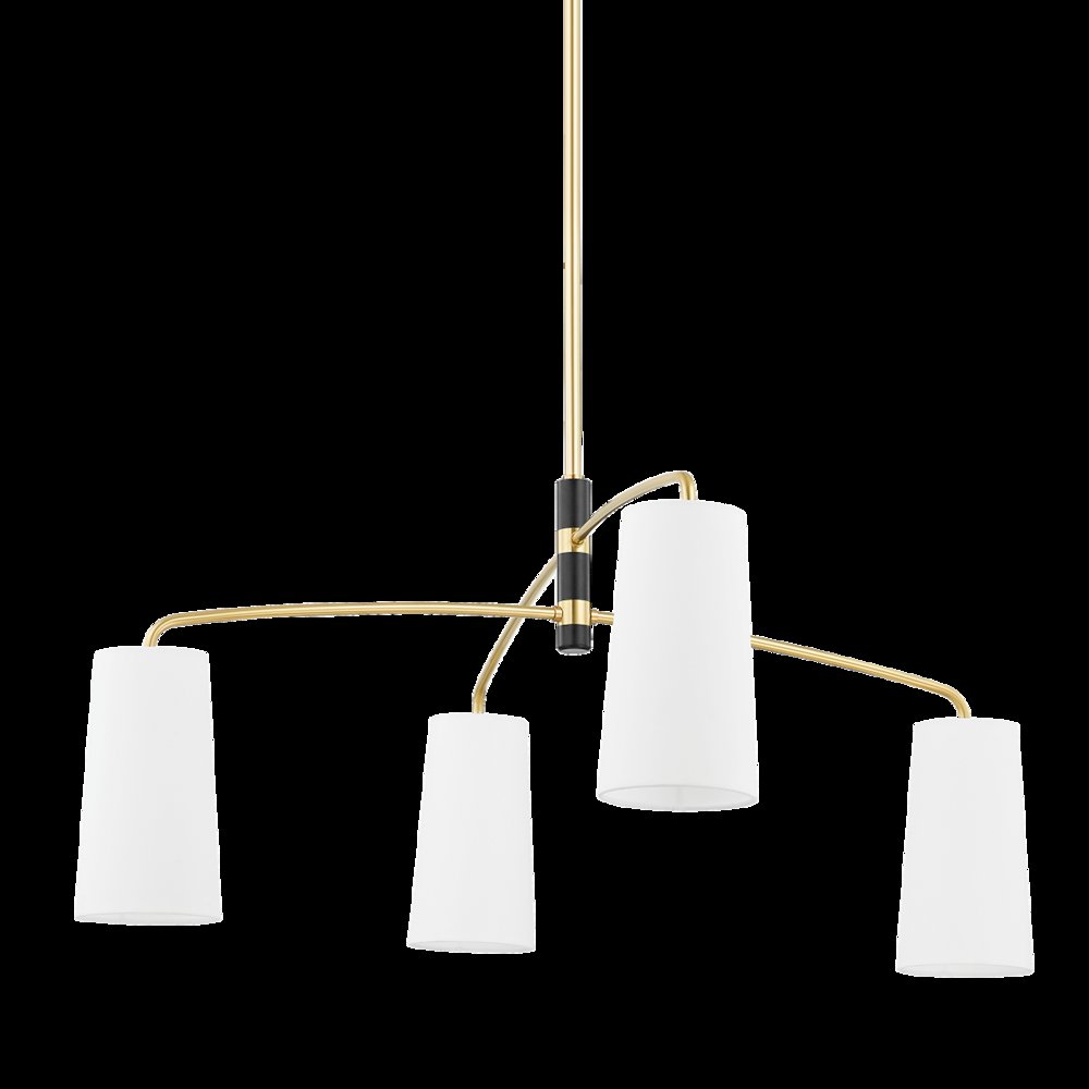 Evelyn Chandelier, Aged Brass