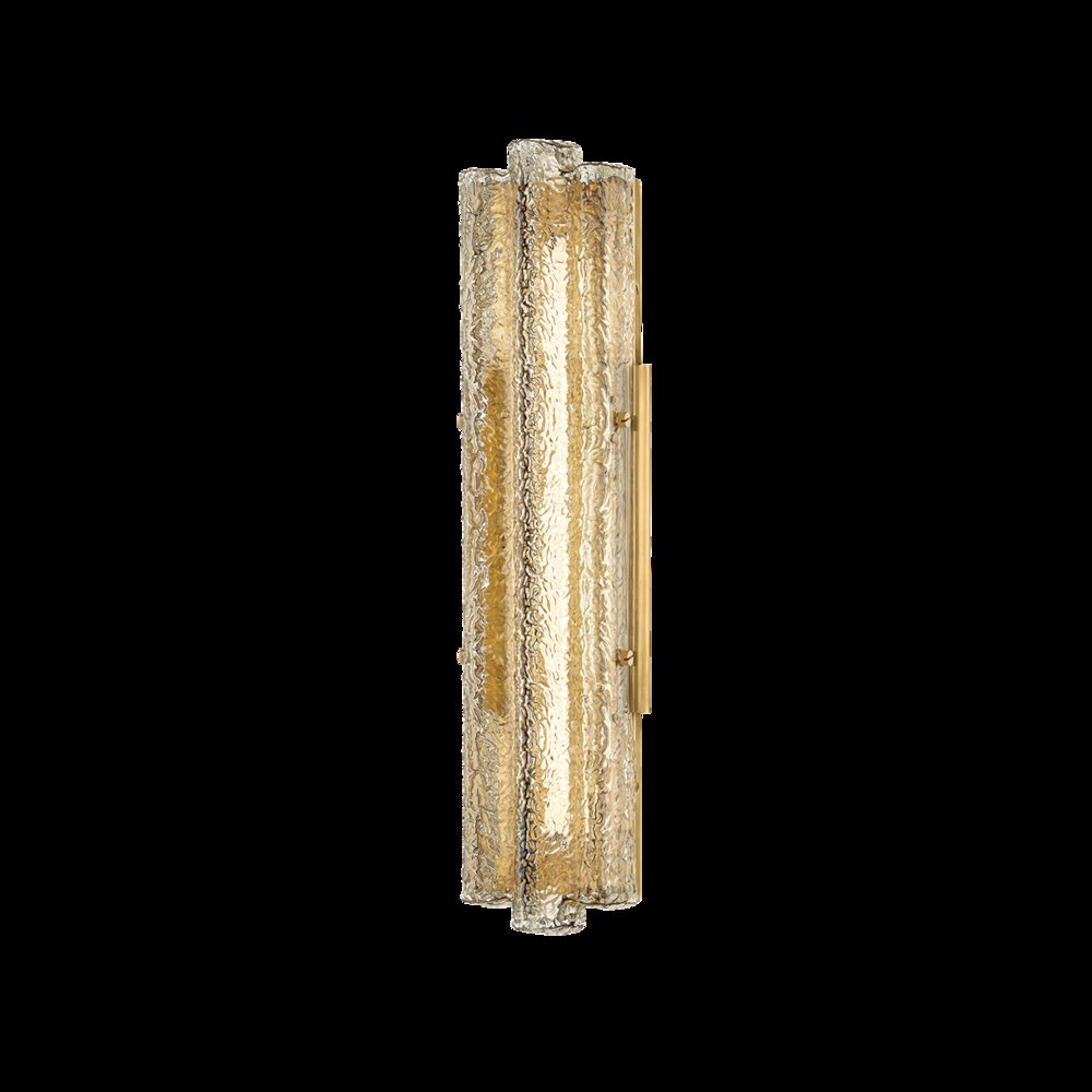 Carnelian Wall Sconce, Vintage Brass