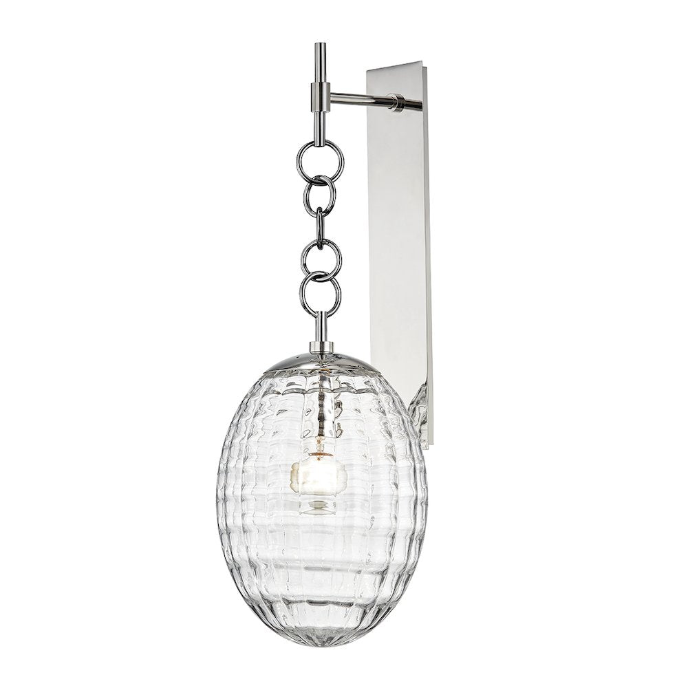 Venice Wall Sconce, Polished Nickel