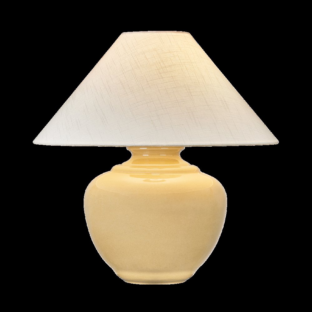 French Ridge Table Lamp, Aged Brass