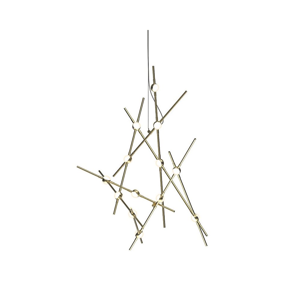 Constellation Pendant, Satin Brass