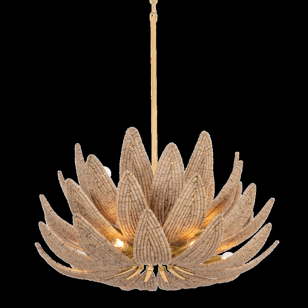 Varanasi Chandelier, Vintage Gold Leaf
